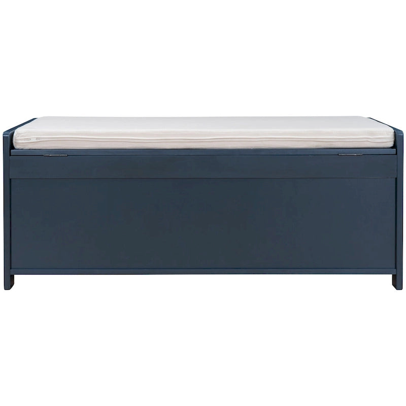 Storage Bench with 3 Shutter-Shaped Doors Cabinet