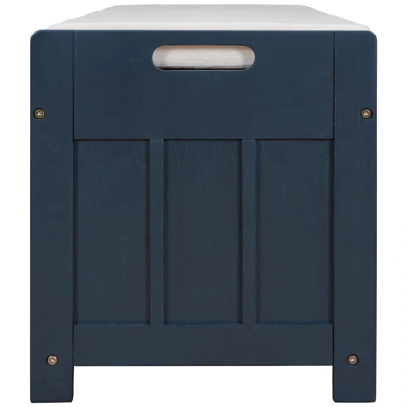 Storage Bench with 3 Shutter-Shaped Doors Cabinet