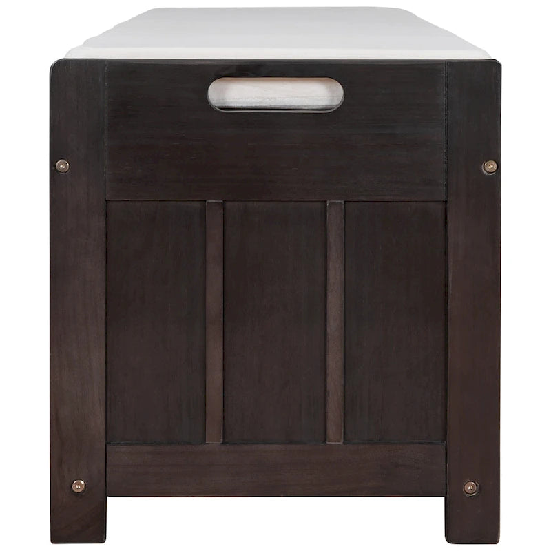 Storage Bench with 3 Shutter-Shaped Doors Cabinet