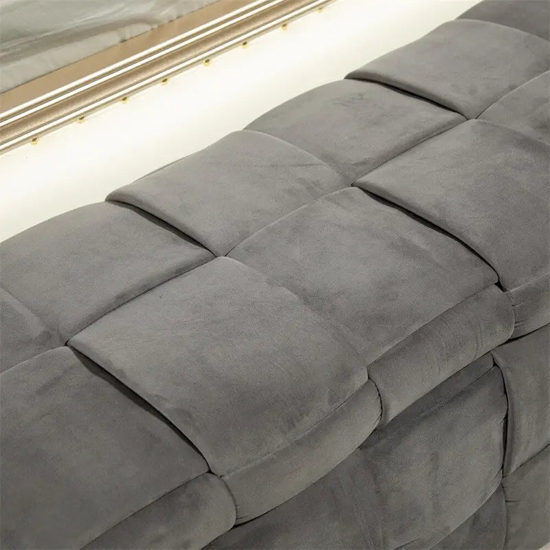Storage Ottoman Bedroom End Bench, Upholstered Fabric