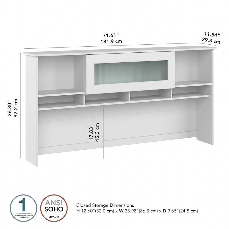 72W Desk Hutch
