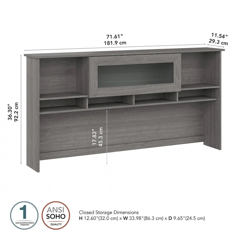 72W Desk Hutch