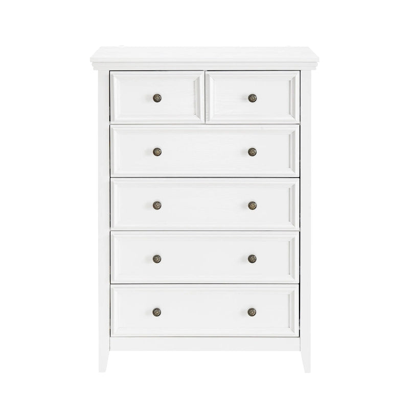 6-Drawer Dresser Cabinet with Chest of Drawers & Closet Organizer