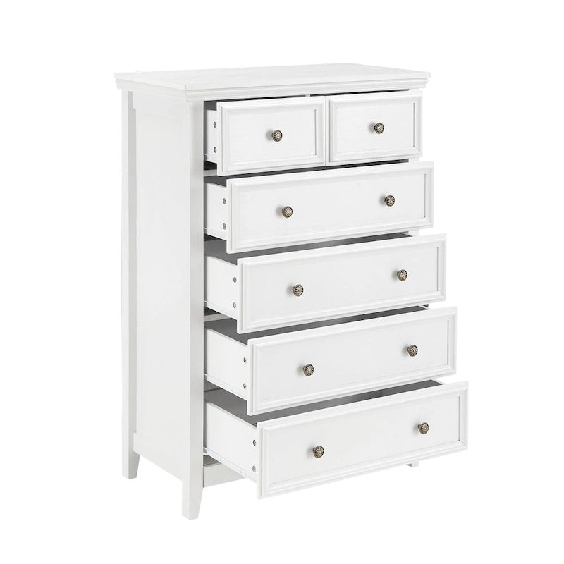 6-Drawer Dresser Cabinet with Chest of Drawers & Closet Organizer