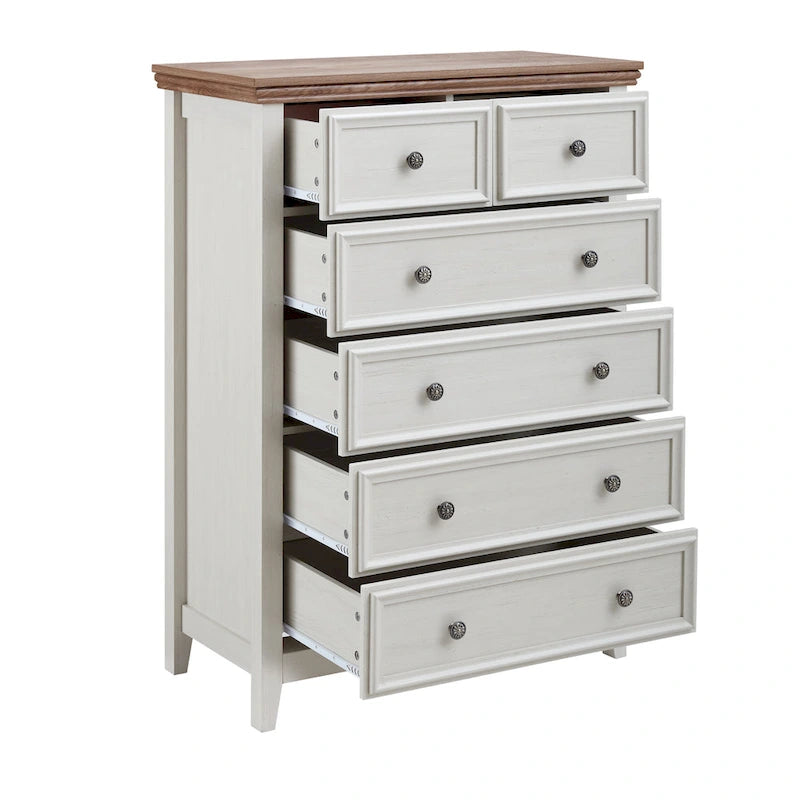 6-Drawer Dresser Cabinet with Chest of Drawers & Closet Organizer