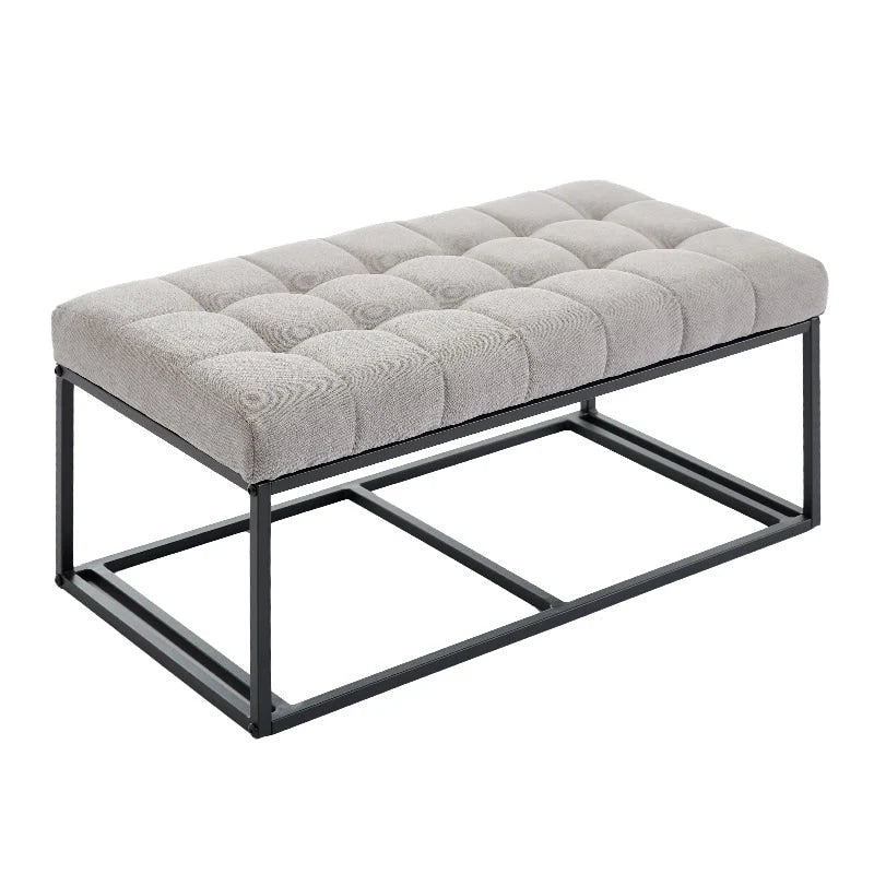 Storage Ottoman Bench with Legs, 16 x 30 x 16.1 Inches, End of Bed Bench, Storage Chest, Holds up to 660 lb