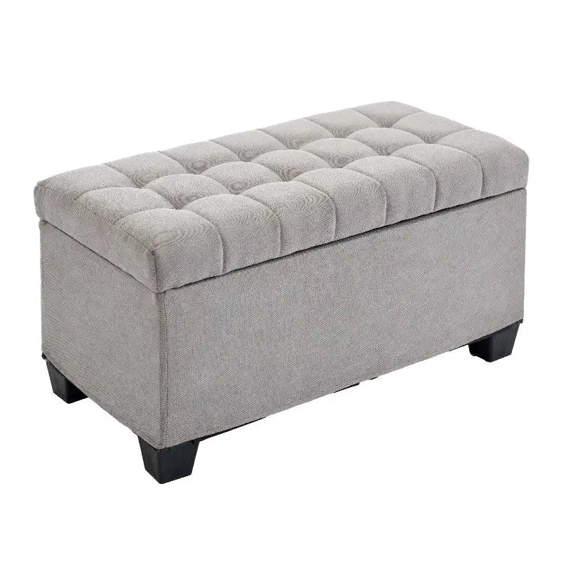 Storage Ottoman Bench with Legs, 16 x 30 x 16.1 Inches, End of Bed Bench, Storage Chest, Holds up to 660 lb