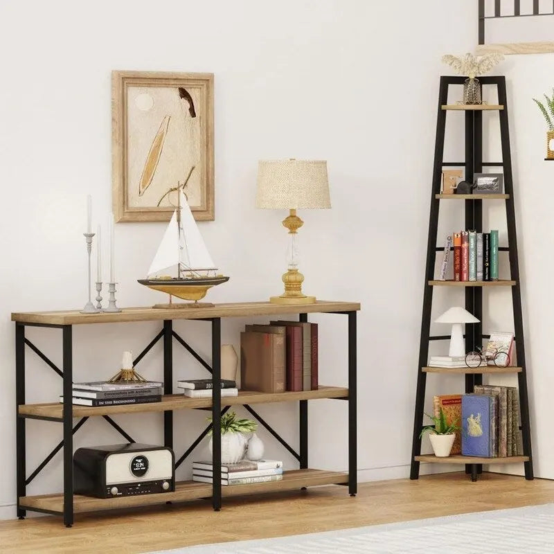 Tall Corner Bookshelf