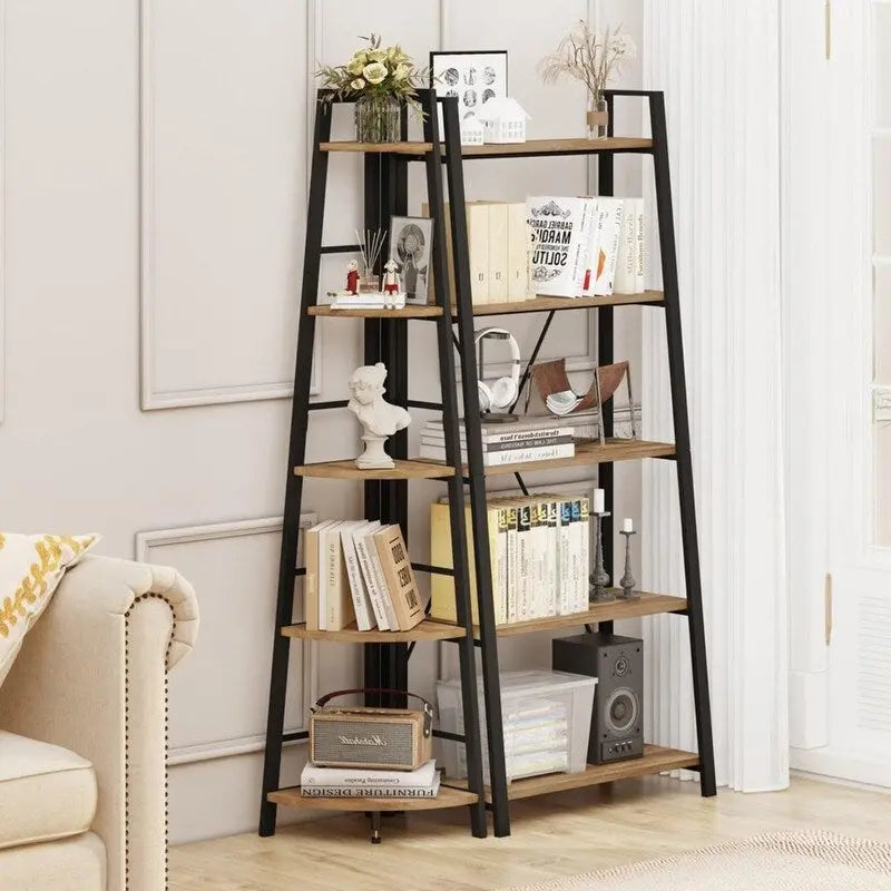 Tall Corner Bookshelf