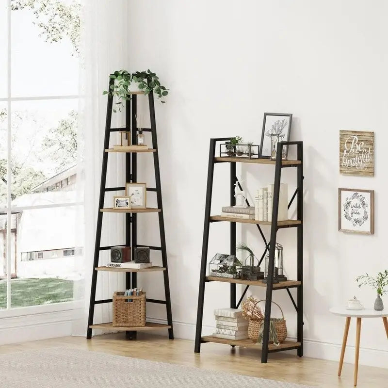Tall Corner Bookshelf