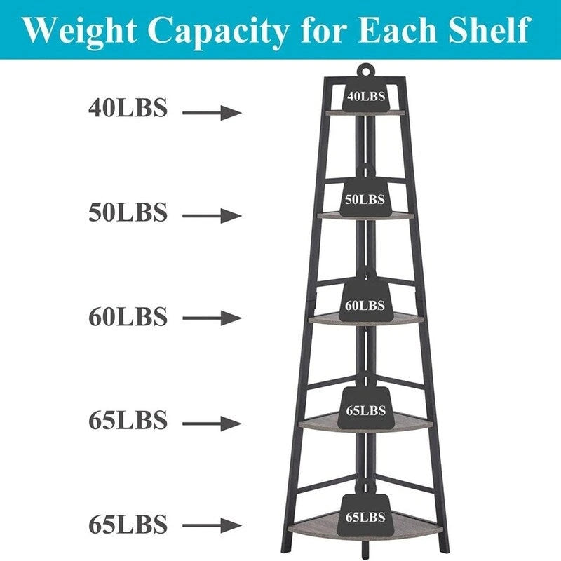 Tall Corner Bookshelf