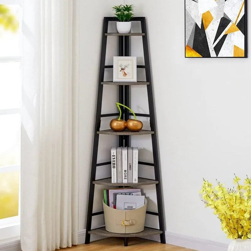Tall Corner Bookshelf