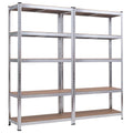 Heavy Duty 5-Shelf Adjustable Storage Rack - 35.5" x 15.76" x 71"