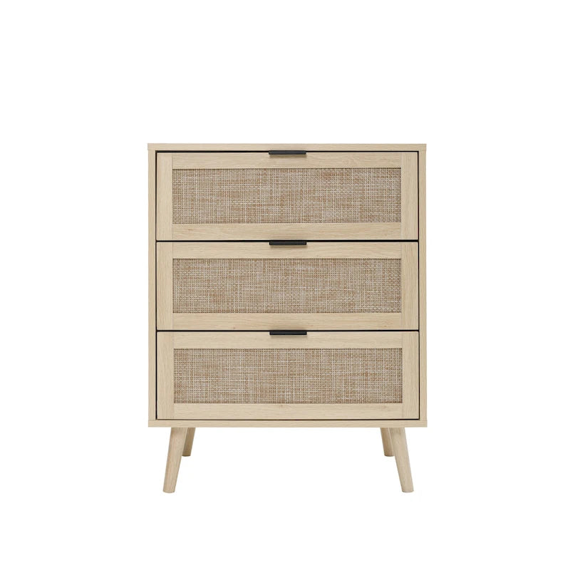 3 Drawer Rattan Cabinet for Bedroom & Living Room