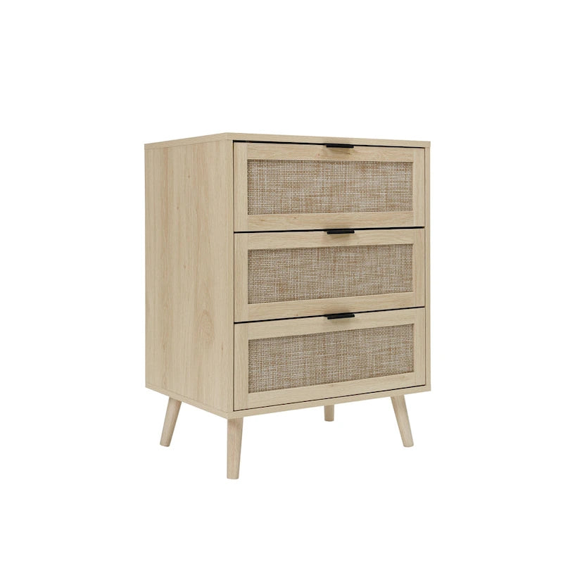 3 Drawer Rattan Cabinet for Bedroom & Living Room