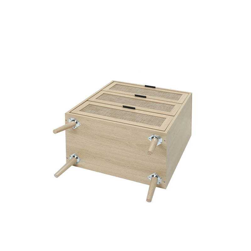 3 Drawer Rattan Cabinet for Bedroom & Living Room