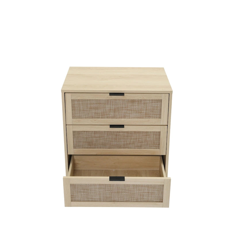 3 Drawer Rattan Cabinet for Bedroom & Living Room