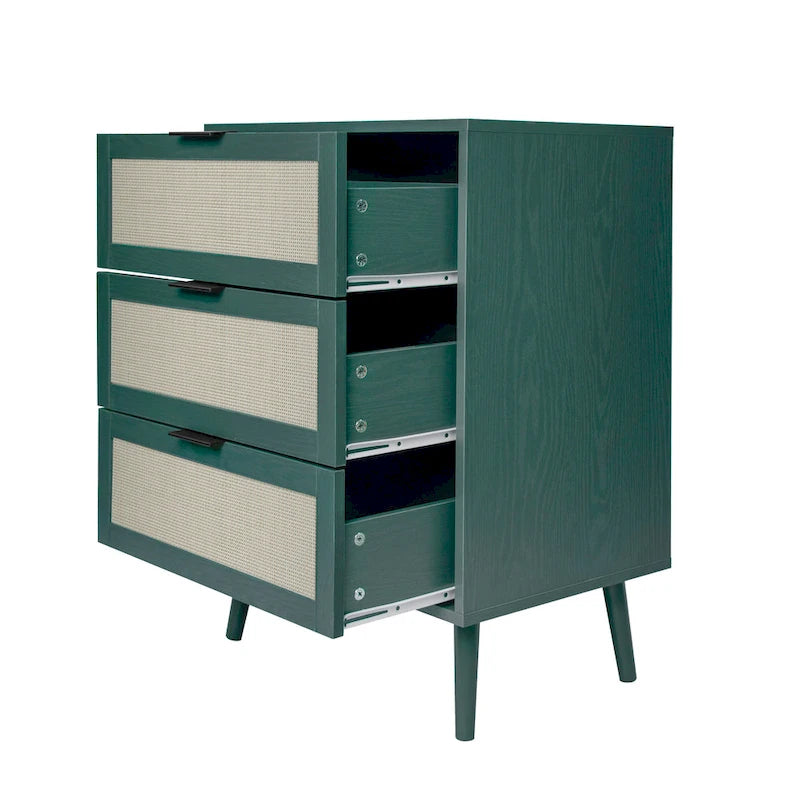 3 Drawer Rattan Cabinet for Bedroom & Living Room
