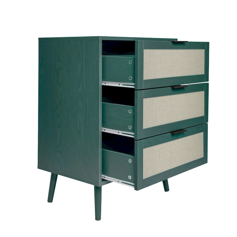 3 Drawer Rattan Cabinet for Bedroom & Living Room
