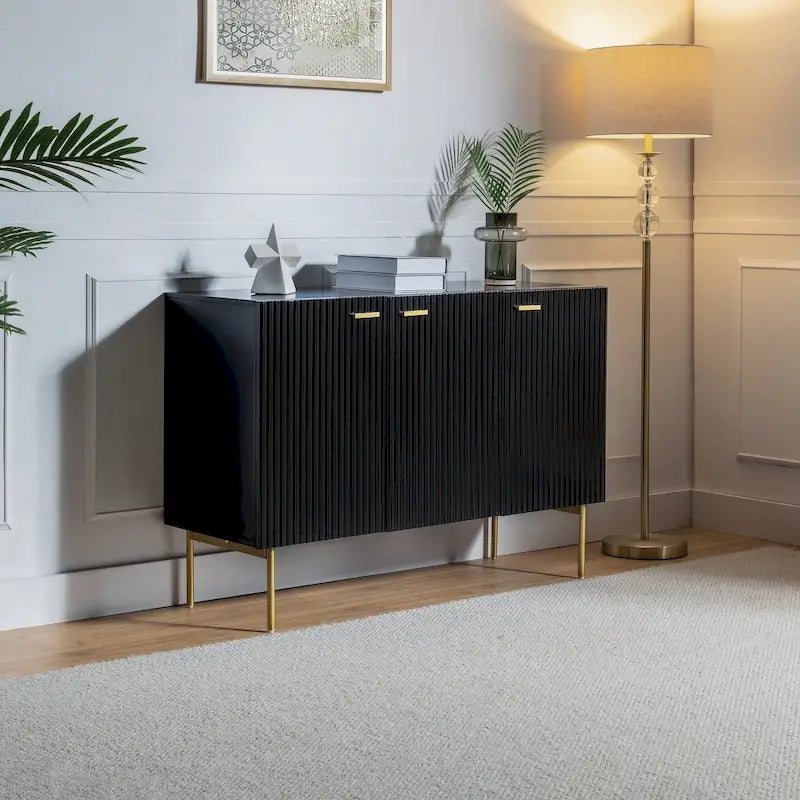 Multifunctional 47" Buffet Sideboard Cabinet with 3 Doors