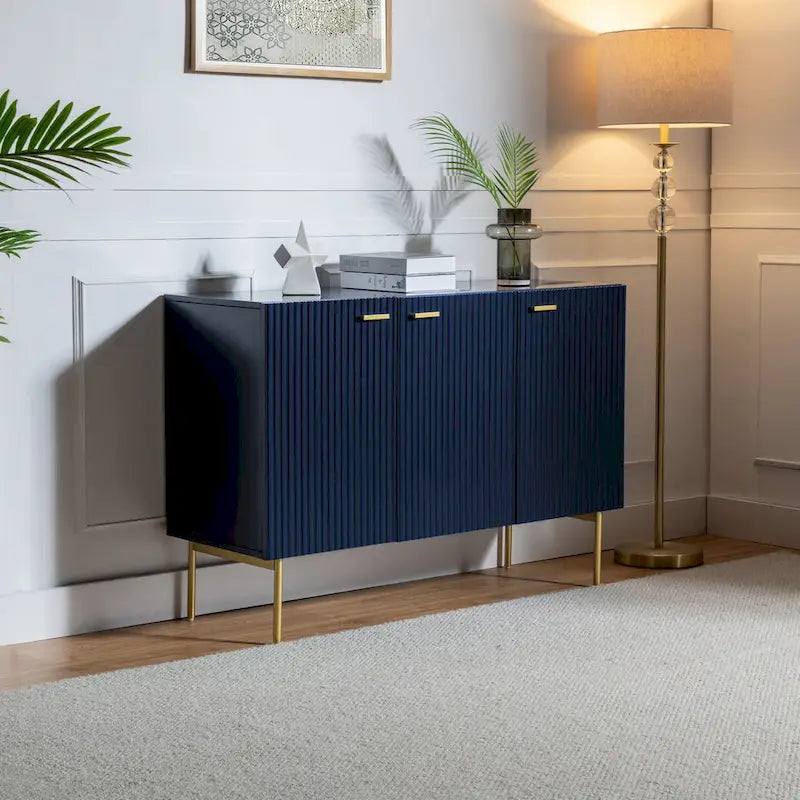 Multifunctional 47" Buffet Sideboard Cabinet with 3 Doors