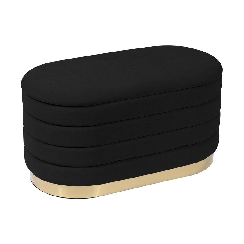 Velvet Storage Bench
