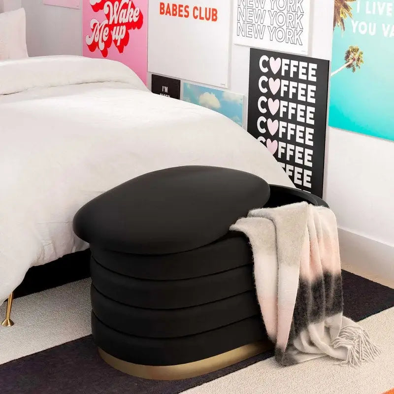 Velvet Storage Bench
