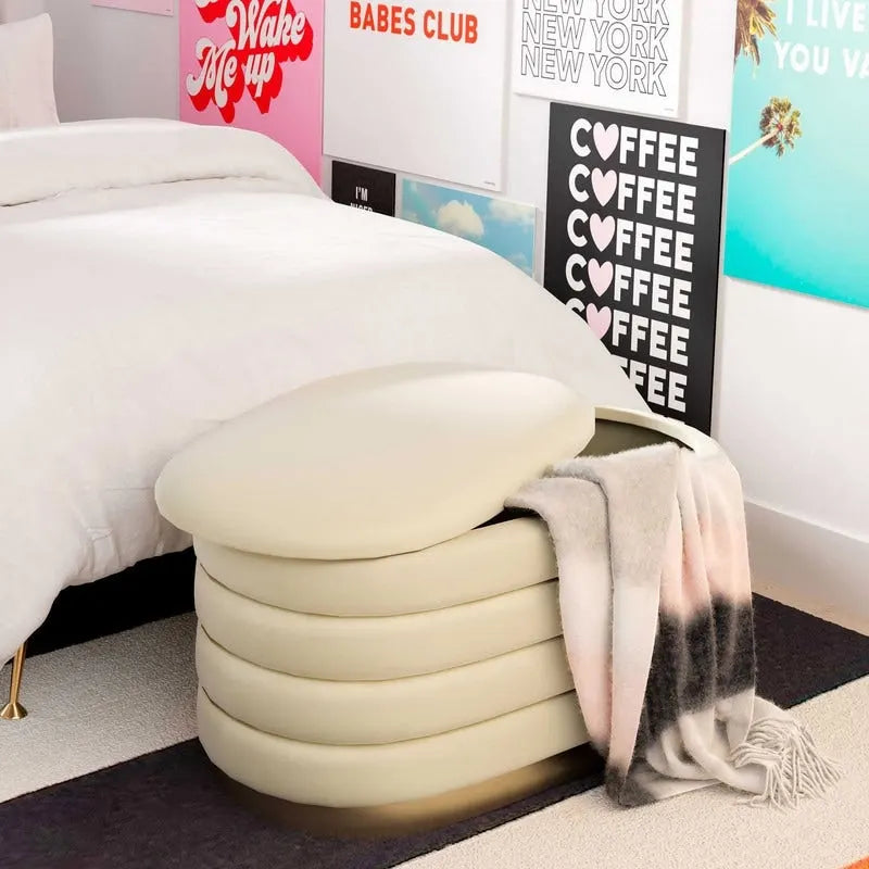 Velvet Storage Bench