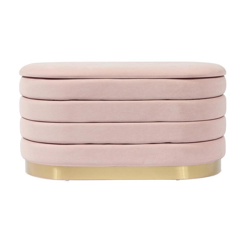 Velvet Storage Bench