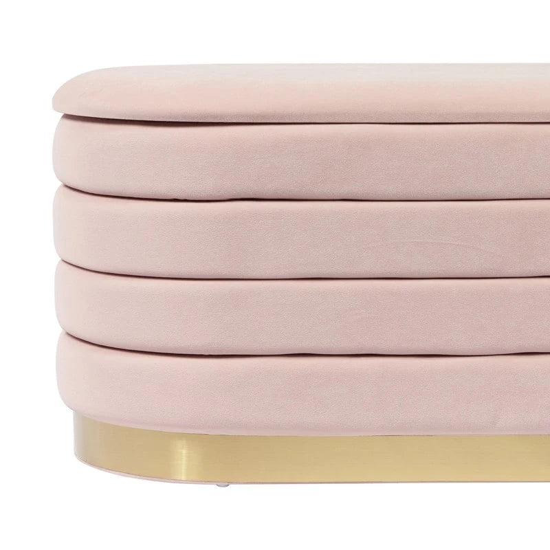 Velvet Storage Bench