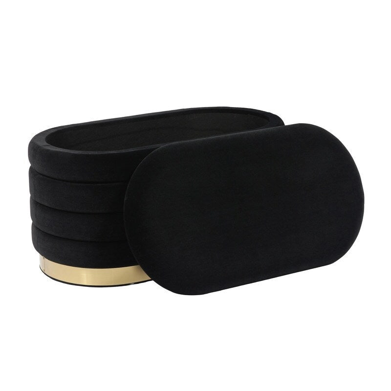 Velvet Storage Bench