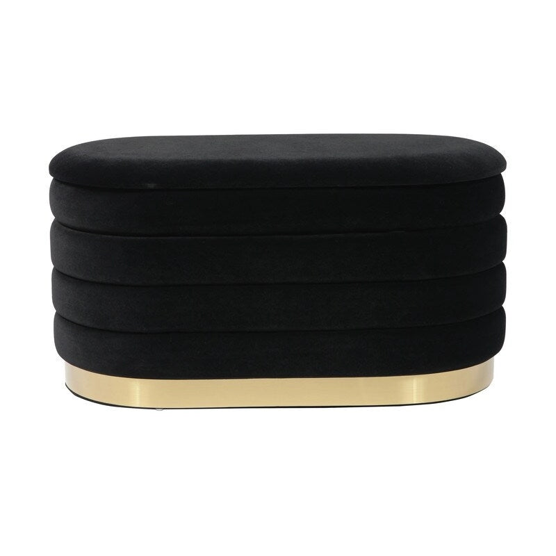 Velvet Storage Bench