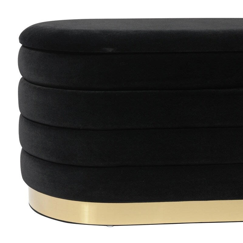 Velvet Storage Bench