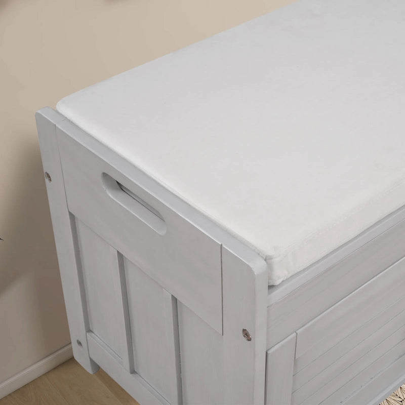 43.5" Storage Bench with Linen Cushion