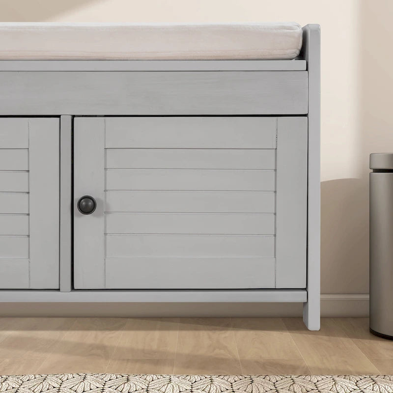 43.5" Storage Bench with Linen Cushion