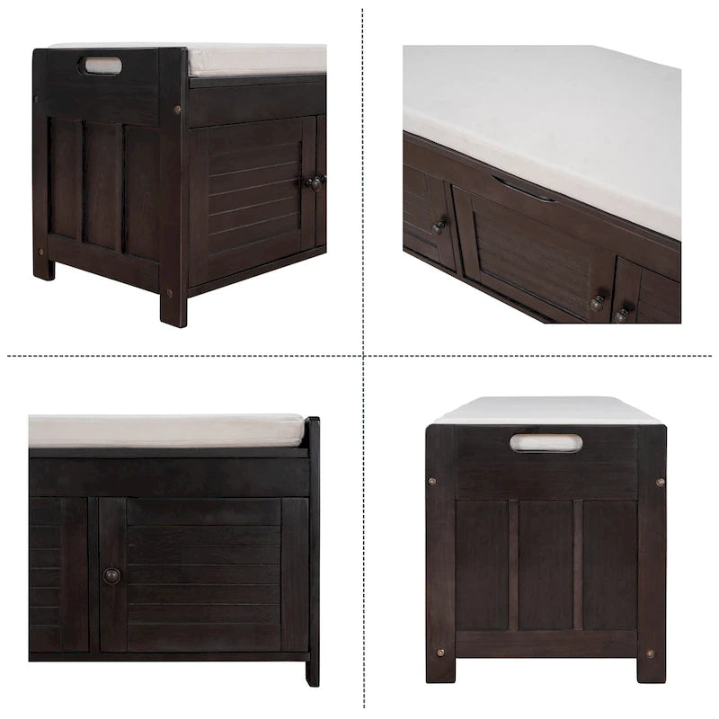 43.5" Storage Bench with Linen Cushion