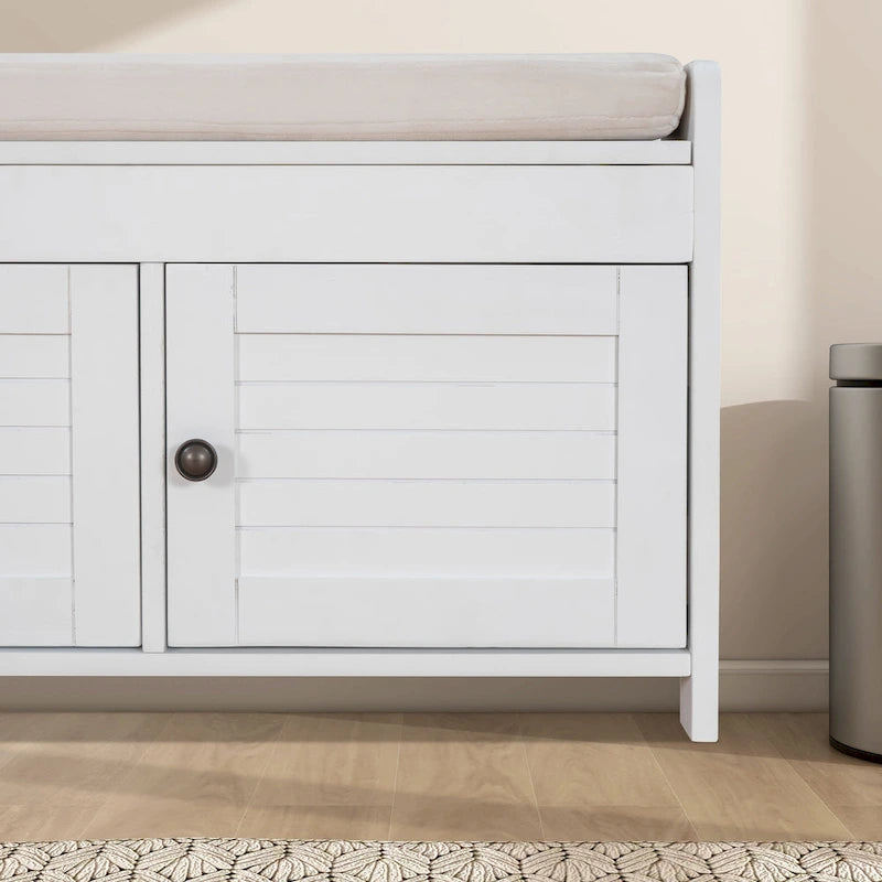 43.5" Storage Bench with Linen Cushion