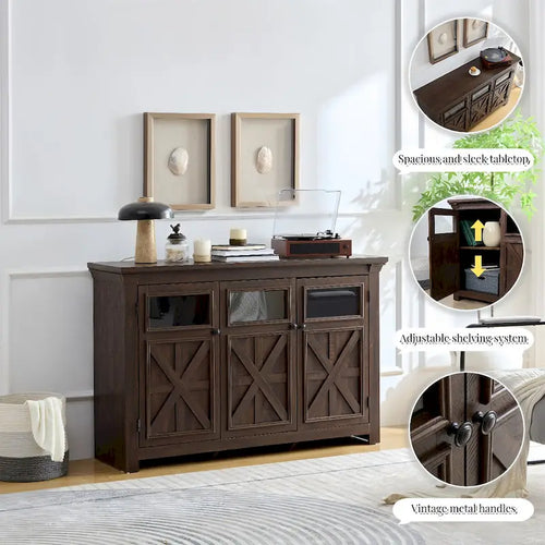 3-Door Buffet Sideboard Cabinet