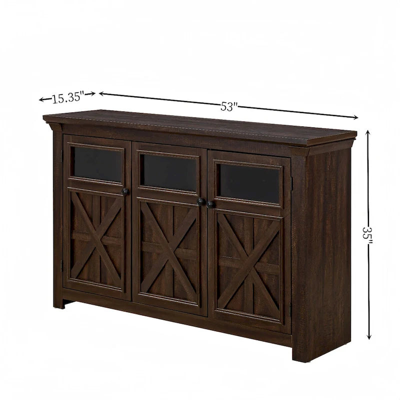 3-Door Buffet Sideboard Cabinet