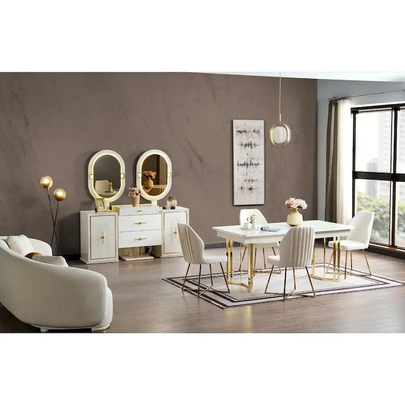 Modern Buffet With Mirror For Dining Room