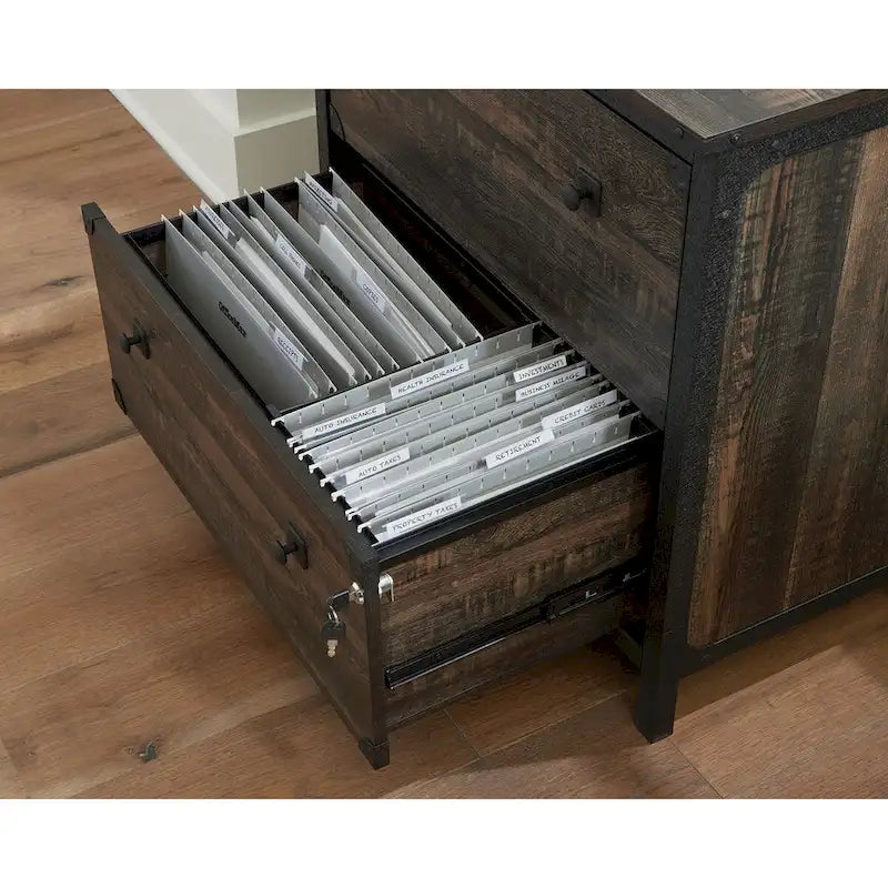 2-Drawer Lateral File Cabinet with Lock