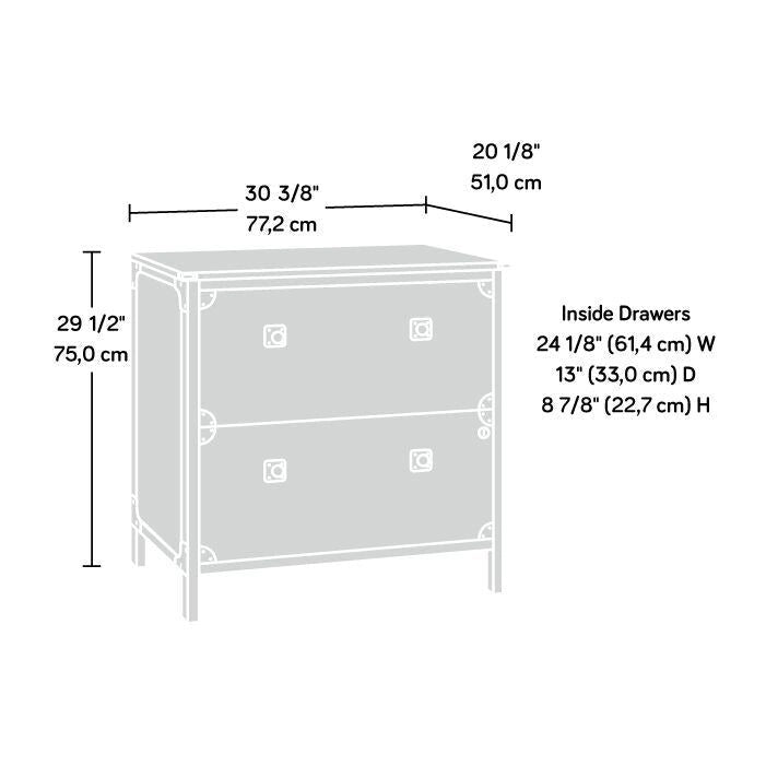 2-Drawer Lateral File Cabinet with Lock