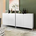Mid-Century Modern Accent Cabinet Set of 2