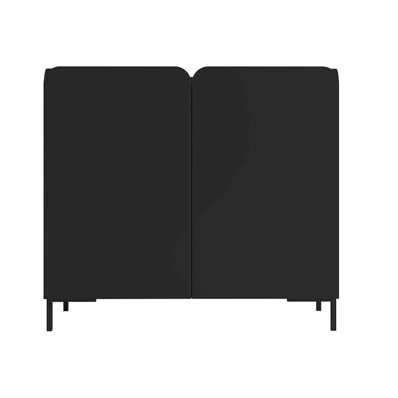 Mid-Century Modern Accent Cabinet Set of 2