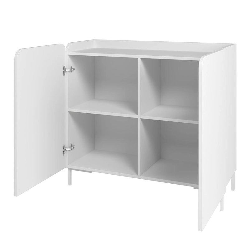 Mid-Century Modern Accent Cabinet Set of 2