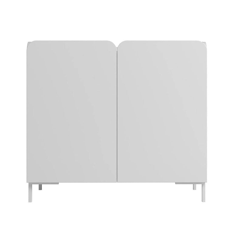 Mid-Century Modern Accent Cabinet Set of 2