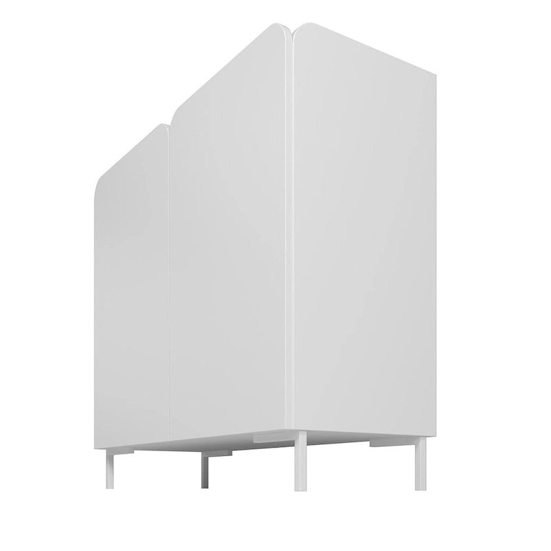 Mid-Century Modern Accent Cabinet Set of 2