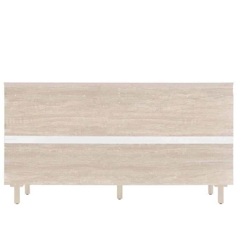 4-Door Rattan Storage Cabinet