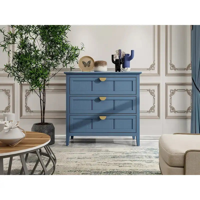 3 Drawer Cabinet, Suitable for Bedroom, Living Room and Entryway