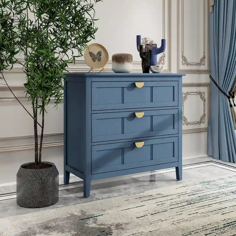 3 Drawer Cabinet, Suitable for Bedroom, Living Room and Entryway